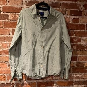 Scotch & Soda Men’s Green Pattern Shirt, M, EUC